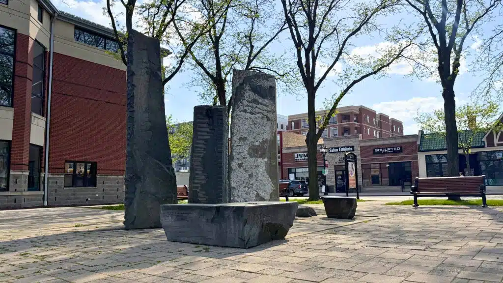 Hey Elmhurst! - Art Crawl - Millennium Fountain - City Hall
