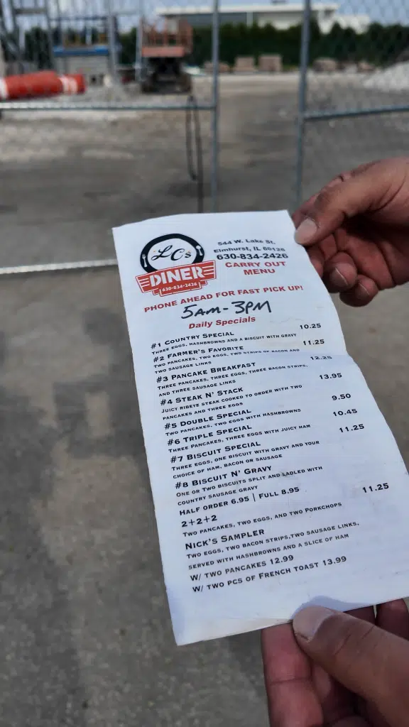 Hey Elmhurst! - LC's Diner Menu