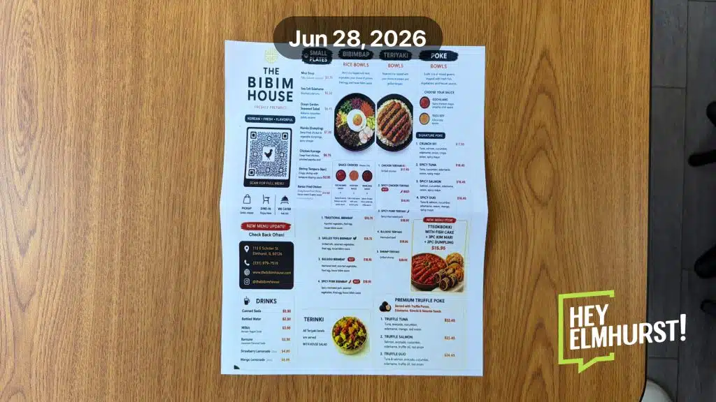 The Bibim House — Menu 01